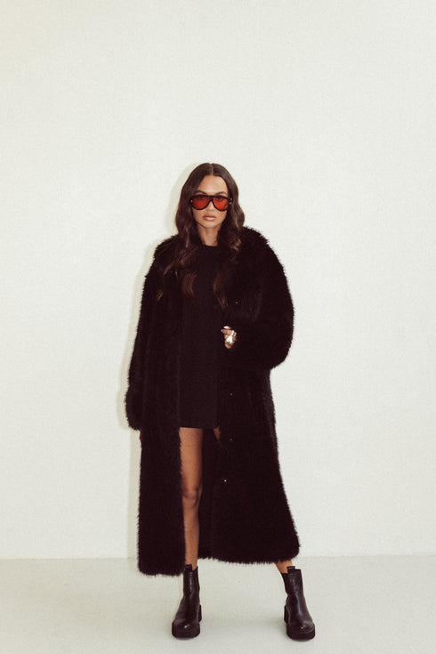 Fur Jack Long Black | NOTE: Levertijd 5-7 werkdagen